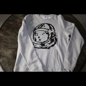 Billionaire Boys Club BB Static Crewneck Sz S Gray